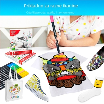 Guangna 3610 tekstilni marker za DIY odjeću i platnene cipele — vodootporan, otporan na izblijedivanje, Platinum brend