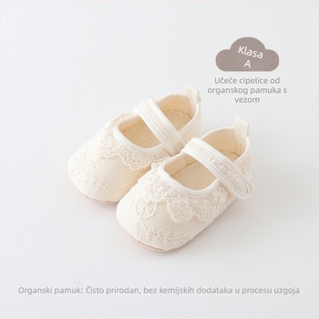 LUMUKIDS 24 Ljetne obuće za učenje hodanja za bebe djevojčice, mek potplat, unutarnje cipele, 0-2 godine