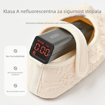 LUMUKIDS 24 Ljetne obuće za učenje hodanja za bebe djevojčice, mek potplat, unutarnje cipele, 0-2 godine