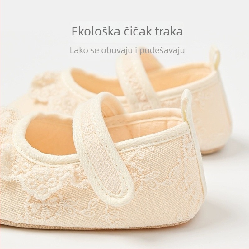 LUMUKIDS 24 Ljetne obuće za učenje hodanja za bebe djevojčice, mek potplat, unutarnje cipele, 0-2 godine
