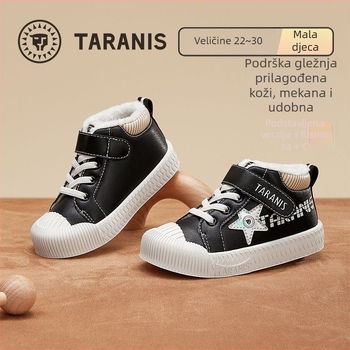TARANIS Dječje zimske tenisice s flecom iznutra, visokim gornjim dijelom, tople sportske tenisice s gumom na potplatu za vrtić