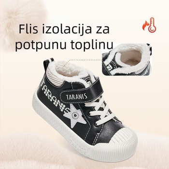 TARANIS Dječje zimske tenisice s flecom iznutra, visokim gornjim dijelom, tople sportske tenisice s gumom na potplatu za vrtić