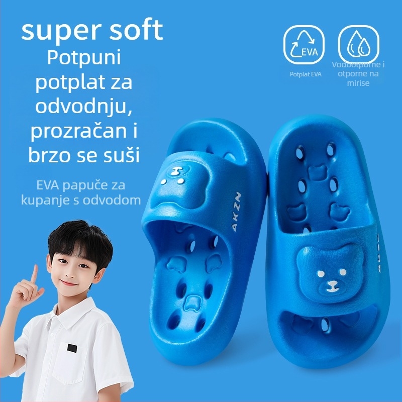 Dječje EVA papuče za kupaonicu, protuklizne, brzo sušeće, unisex