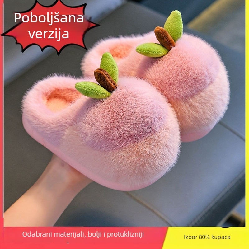 Dječje zimske papuče od pliša s protukliznom podlogom, tople, jesen-zima 2025, novi model
