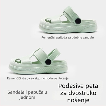 Beptides Dječje Sandale za Djecu od 1 do 3 Godine, Unisex Unutarnje i Vanjske, Protuklizna EVA Peta, PVC Gornji Dio