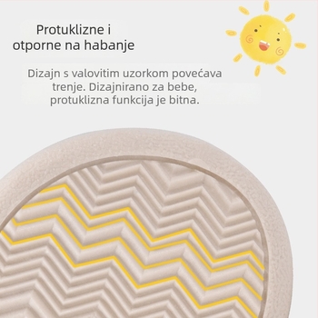 Dječje unutarnje papuče za jesen/zimu, protuklizna TPR podloga, mink krzno, za uzrast 1–12 godina