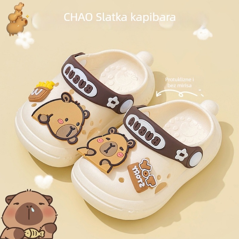 Dječje PVC sandale s cartoon uzorkom - unisex, gornji dio PVC, đon PVC, prozračne, ljeto