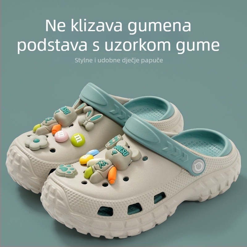 Dječje EVA klompe, unisex, protuklizne, 4–16 godina, ljeto na plaži