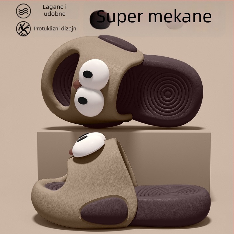 Dječje EVA papuče: Cartoon uzorak, EVA gornji dio i EVA potplat, injekcijsko oblikovanje, 1–3 godina, unutarnja/ vanjska upotreba