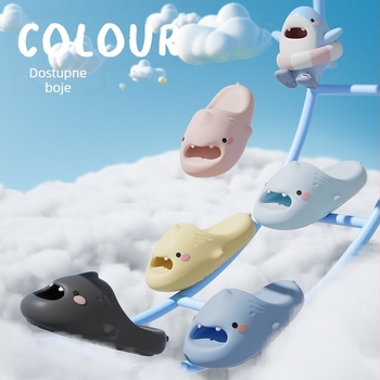 Dječje EVA sandale s motivom morskog psa, unisex, za ljeto, EVA gornji dio i potplat, uzrast 1–12 godina.