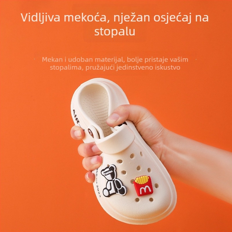 Dječje EVA papuče s motivom medvjeda, protuklizna podloga, za unutarnju i vanjsku upotrebu