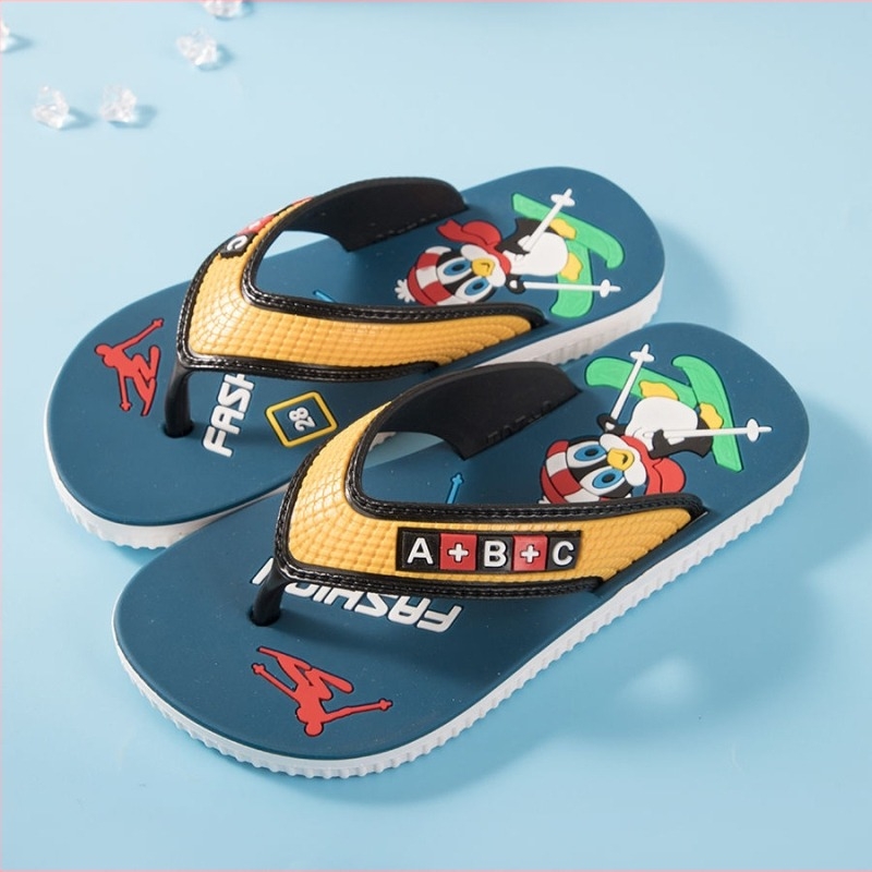 Dječje japanke s crtić dizajnom, za 7–12 godina, PVC gornji dio i PVC potplat, brzo sušeće, prozračne, protuklizne