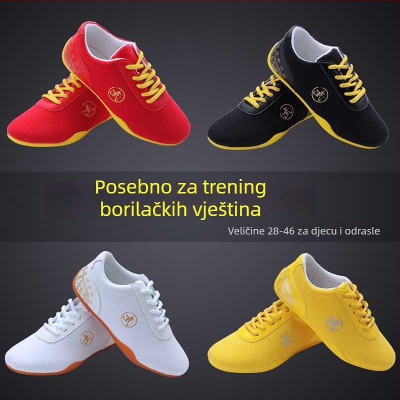 Tai Chi čizme za trening (Gornji materijal: pamuk; Stil: kineski; Kategorija proizvoda: cipele s glavom tigra; Starost: 1-3 godina)