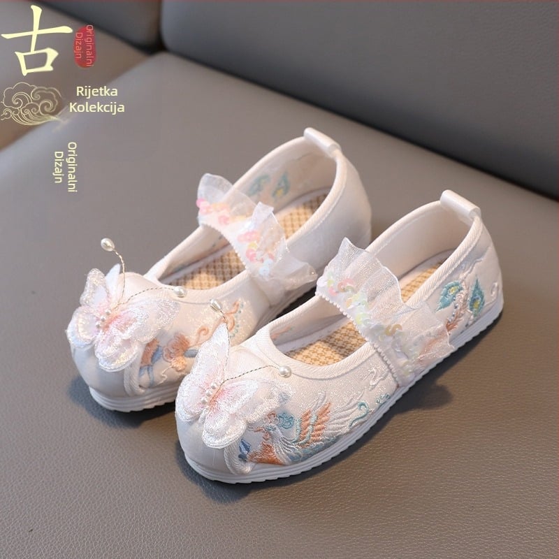 Sandale – Etnoski stil, Gornji dio od platna, Uložak od tkanine, Potplat od plastike, Vezanje sprijeda