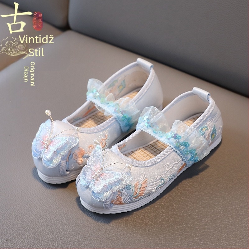 Sandale – Etnoski stil, Gornji dio od platna, Uložak od tkanine, Potplat od plastike, Vezanje sprijeda