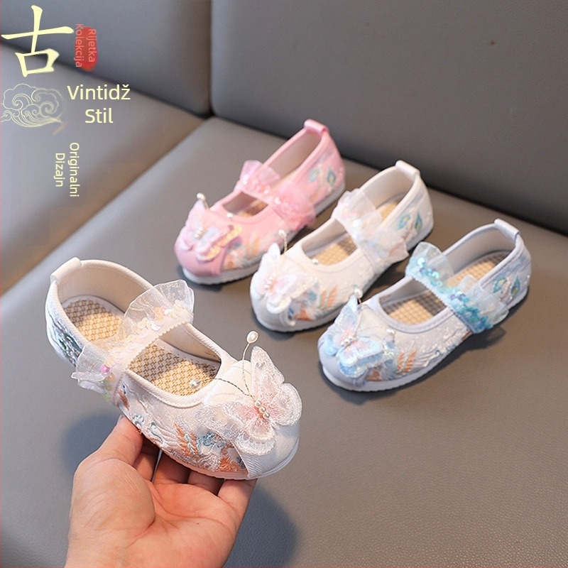 Sandale – Etnoski stil, Gornji dio od platna, Uložak od tkanine, Potplat od plastike, Vezanje sprijeda