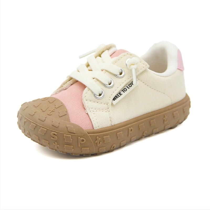 Dječje platnene tenisice s Velcro remenom - unisex, niski gornji dio, TPR đon, pamučna podstava