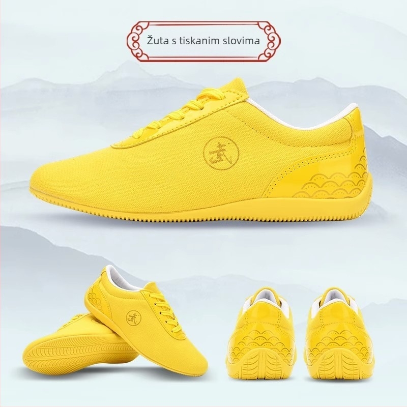 Cipele za borilačke vještine – platneni gornji dio, niski gležanj, prednje vezivanje šnalama, lagane, potplat od teleće tetive