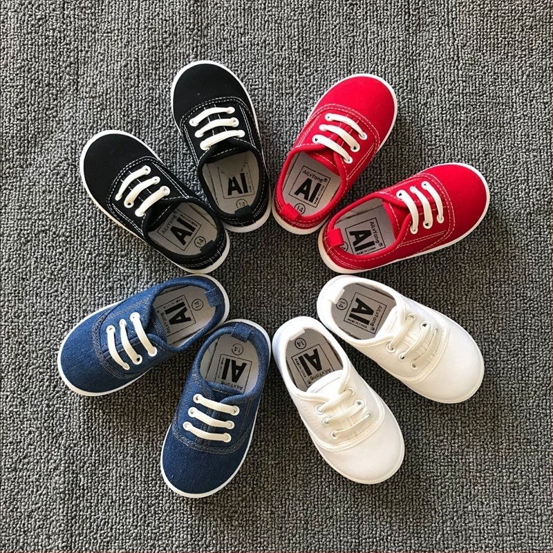 Dječje tenisice od platna, slip-on s elastičnom trakom, niski gornji dio, za dob 1–6 godina, platneni gornji dio, EVA ulošak, plastična potplat