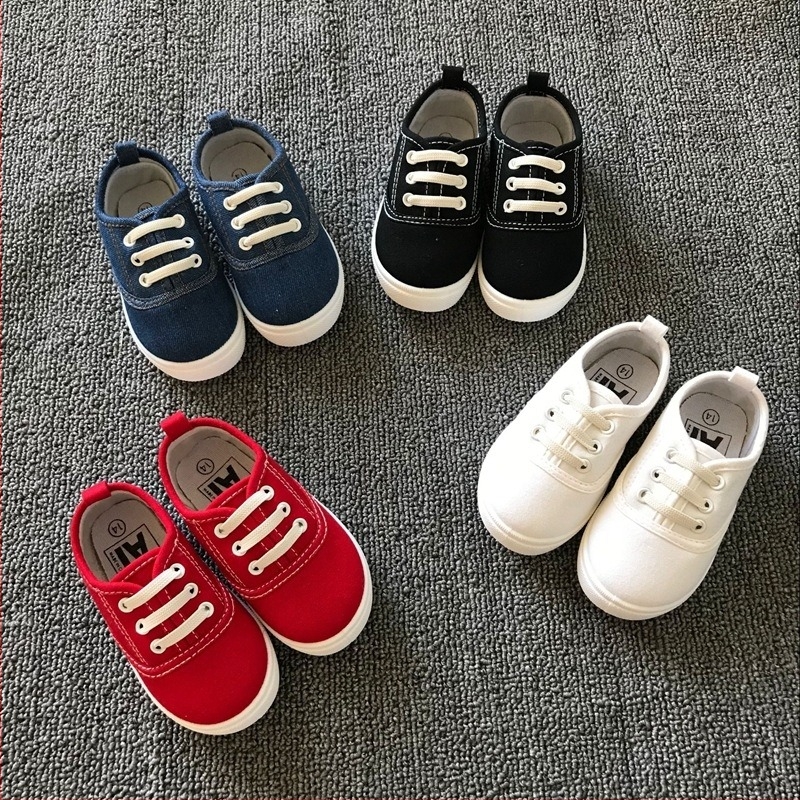 Dječje tenisice od platna, slip-on s elastičnom trakom, niski gornji dio, za dob 1–6 godina, platneni gornji dio, EVA ulošak, plastična potplat