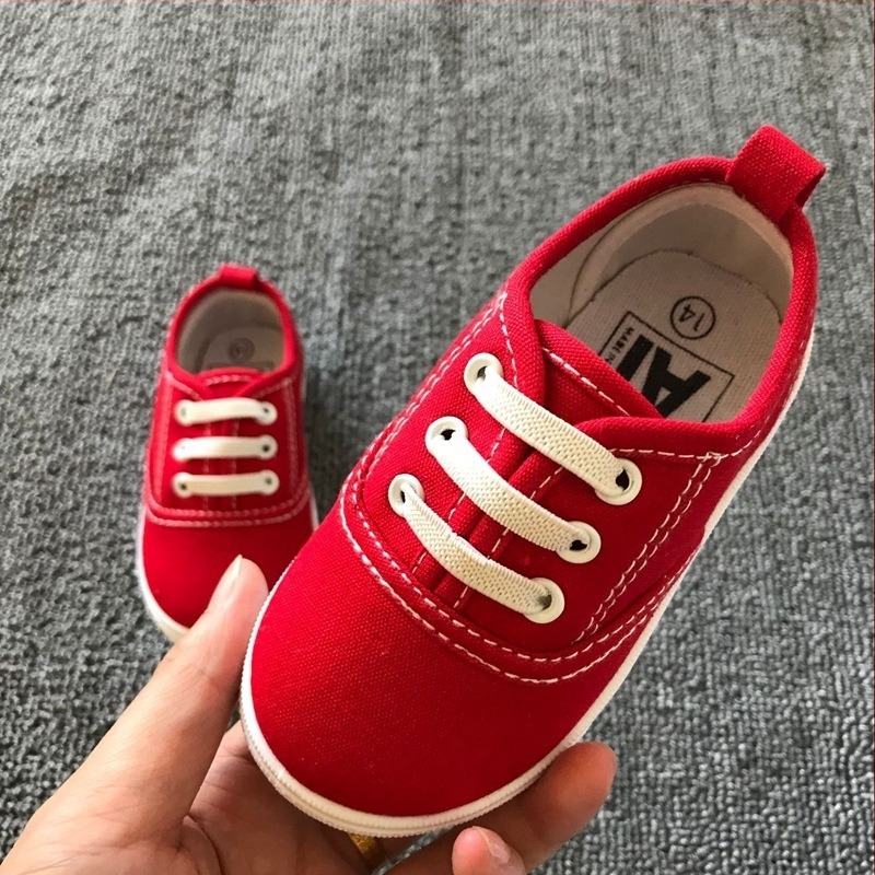 Dječje tenisice od platna, slip-on s elastičnom trakom, niski gornji dio, za dob 1–6 godina, platneni gornji dio, EVA ulošak, plastična potplat