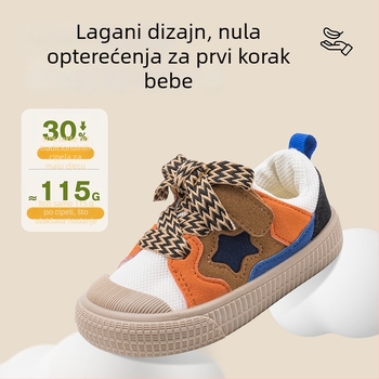 Yingbei Minnie Dječje platnene tenisice s blokovima boja, mekana potplata, obloženi rubovi, casual cipele za hodanje