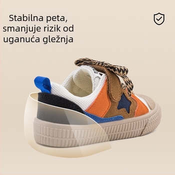 Yingbei Minnie Dječje platnene tenisice s blokovima boja, mekana potplata, obloženi rubovi, casual cipele za hodanje