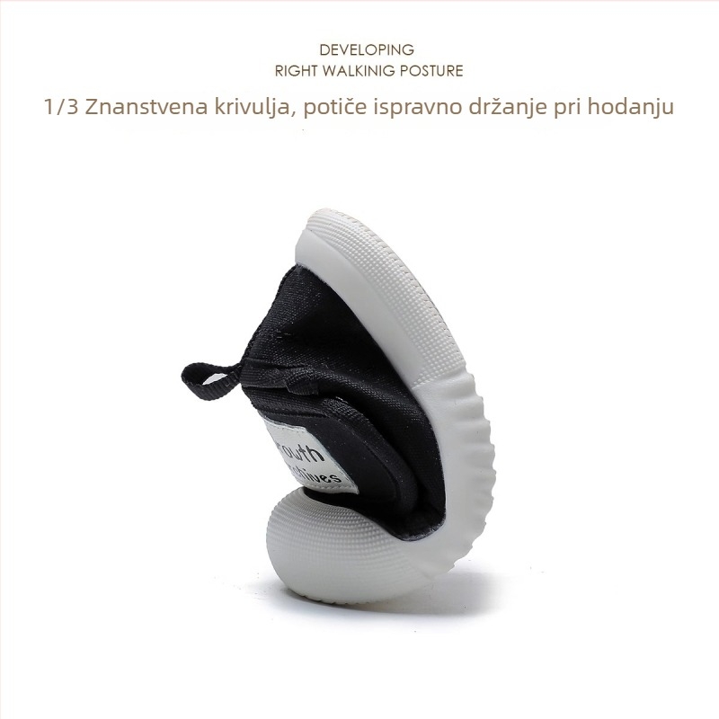 Jingqi Cipele za bebe 1–3 godine — mekana potplata, protuklizne platnene cipele za bebe s Velcro zatvaračem