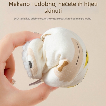 Bebine pamučne cipelice s fleece podstavom, mekana podloga, za djecu 0–12 mjeseci, unisex, jesensko-zimske