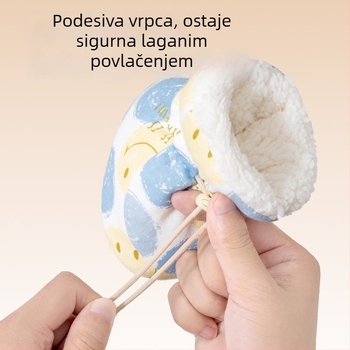 Dječje cipele za jesen-zimu s podstavom od fleecea, za 0–12 mjeseci, mekana potplata za hodanje, tople papuče i debele čarape