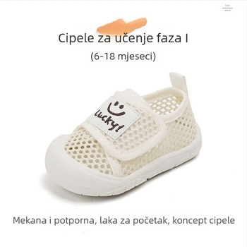 Dječje ljetne sandale: prozračni mrežasti gornji dio, Velcro kopča, protuklizna potplat, lagane, za dob 6–36 mjeseci