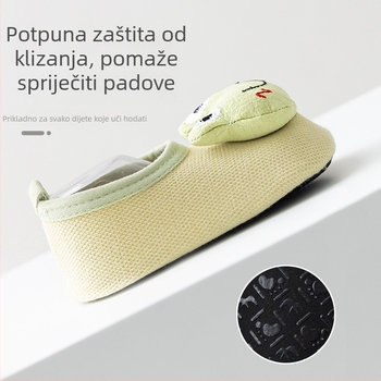 Unisex dječje cipele za učenje hodanja s PVC gornjim dijelom, prozračne, crtani uzorak, za 12-36 mjeseci