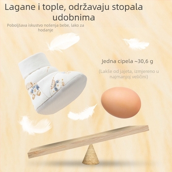 Zimske debele cipele za bebe od pamuka s plišem, mekane potplate, visok gornji dio, za novorođenčad i dojenčad