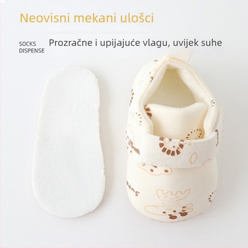 Cheatte tople dječje tenisice za hodanje jesen s karikaturnim uzorkom protuklizna mekana unutarnja podloga Velcro kopčanje niski gležanj za dob 12–36 mjeseci
