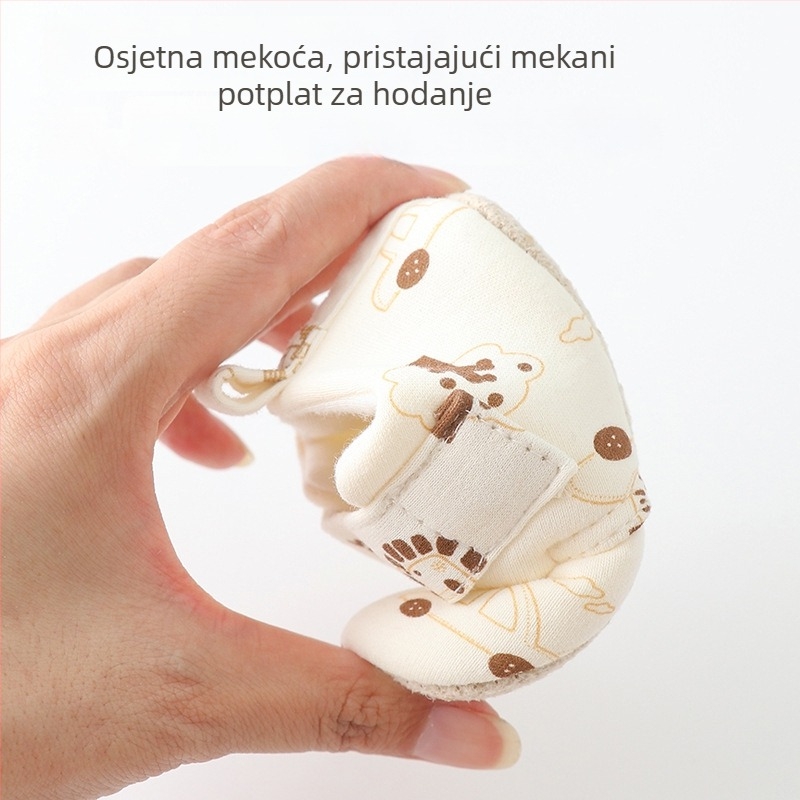 Cheatte tople dječje tenisice za hodanje jesen s karikaturnim uzorkom protuklizna mekana unutarnja podloga Velcro kopčanje niski gležanj za dob 12–36 mjeseci