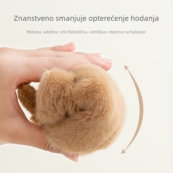 Dječje čarapne cipele s mekanom podlogom, 12–36 mjeseci, gornji materijal: koralni flis/polarni flis, zimski 2024