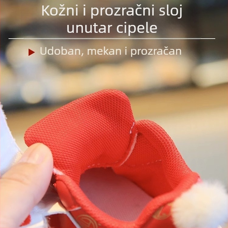 Cipele za bebe i malu djecu s dizajnom tigrovog glave, Velcro zatvarač, gornji dio od mikrovlaknene kože, podstava od velura, protuklizne, izdržljive, zadržavaju toplinu, uzrast 12–36 i 24–48 mjeseci, jesen-zima