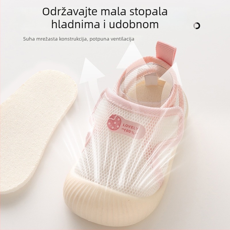 Dječje sandale s mrežastim gornjim dijelom, Korejski stil, neutralan spol, za djecu 12–36 mjeseci, proljeće–ljeto–jesen