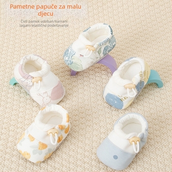 Dječje cipele s mekanom potplatom, 0–36 mjeseci, unutarnja upotreba, pamuk, unisex, proleće-jesen dizajn, prozračnost, protuklizne potplate