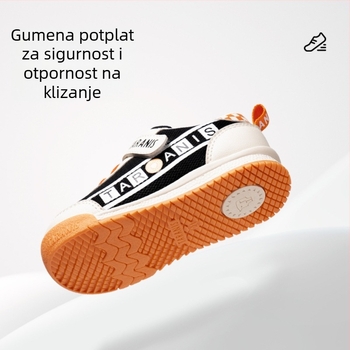 Tenisice za bebe i malu djecu: prozračni gornji dio od mikrovlaknaste kože, Velcro kopčanje, niski kroj, unisex, protuklizna prirodna gumena potplata, za dob 12–36 mjeseci