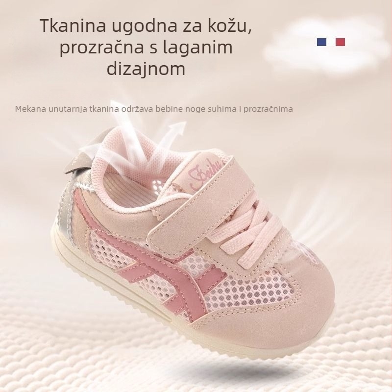 Dječje tenisice s prozračnom mrežicom, Velcro zatvaračem, niski kroj, casual sportske tenisice za proljeće i ljeto (12–48 mjeseci)