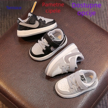 Dječje visoke tenisice s Velcro zatvorenjem, prozračne, protuklizne, tople, za proljeće i jesen