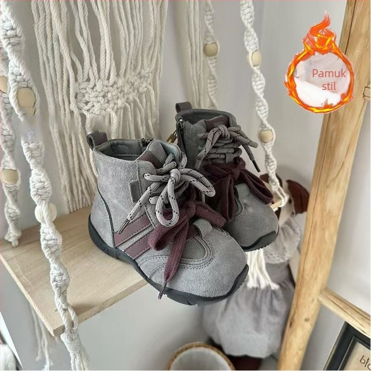Dječje martinske čizme, unisex, jesen-zima, gornji dio od sintetičke kože, bočni zip, gumeni potplat
