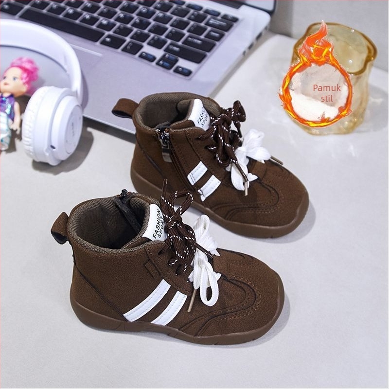 Dječje modne čizme od sintetičke kože, visokog kroja, za uzrast 1–6 godina, jesen 2025