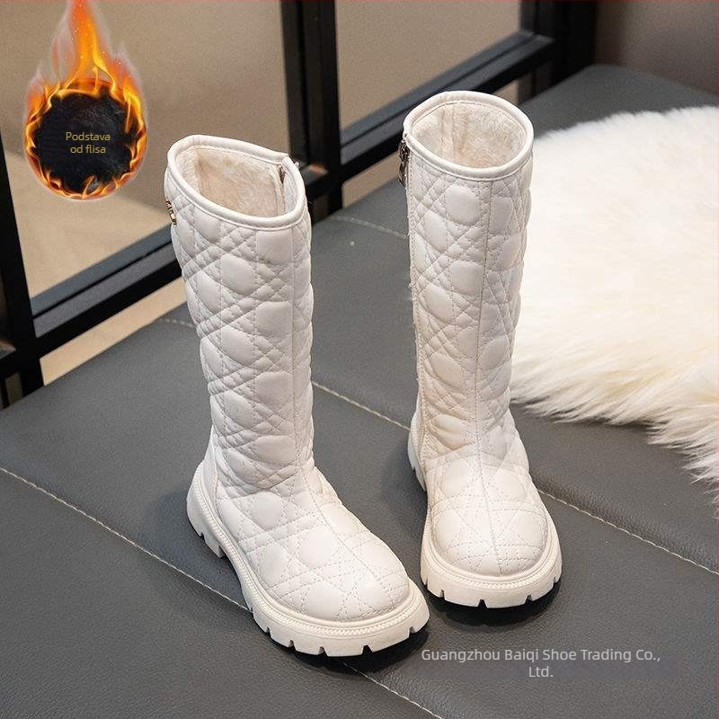 Dječje snježne čizme za djevojčice, gornji dio od mikrovlakana, đon od prirodnog kaučuka, za uzrast 1–3 godine