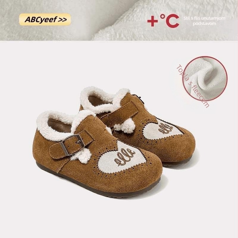 Dječje zimske čizme za uzrast 1–3 godine, gornji dio od kože, EVA potplat