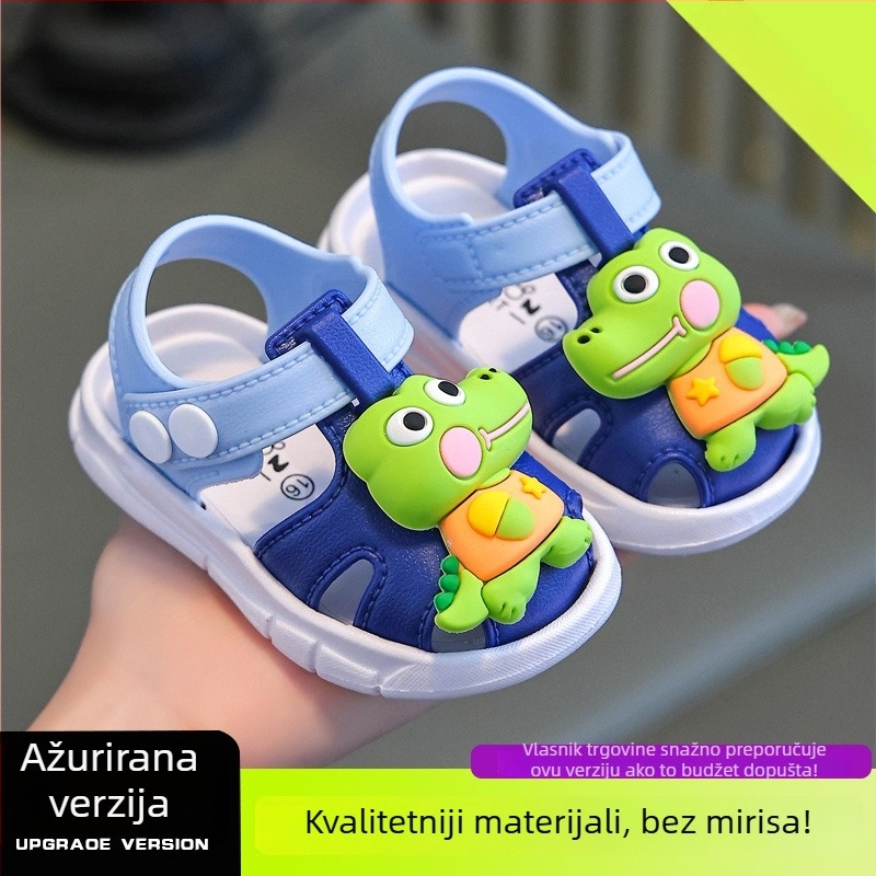 Dječje Birkenstock sandale (Unisex, gornji dio od pamuka, crtani otisci životinja, kopča, potplat PVC)