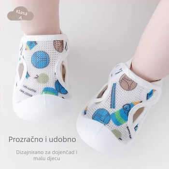 Ljetne dječje sandale s karikaturističkim motivom, prozračan mrežasti gornji dio, mekana potplata, protuklizne, 12-36 mjeseci