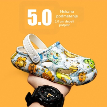 Dječje Crocs-stil papuče s rupicama, unisex, ljeto 2023, mekana podloga, protuklizne