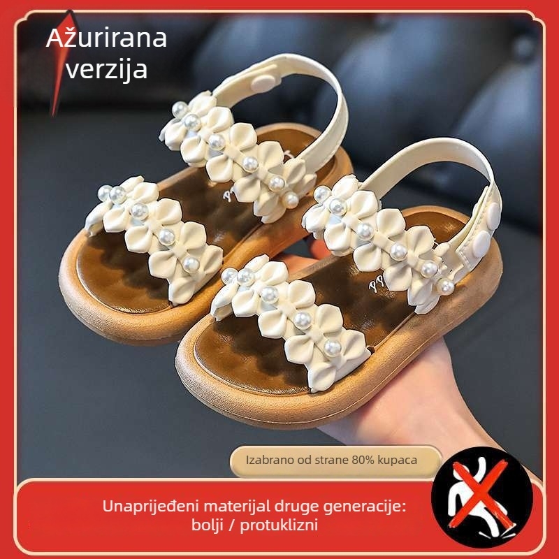 Sandalice za djevojčice od PVC, protuklizna mekana potplata, za uzrast 4–6 godina, Birkenstock stil, ljeto 2025